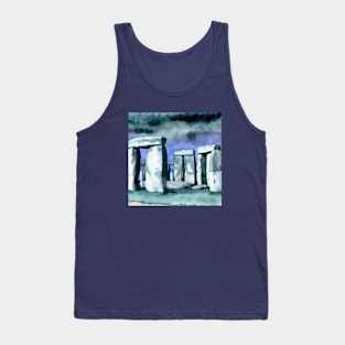 Watercolor Painting of Stonehenge Tank Top